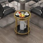 Luxury marble effect side table