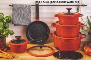 12pc Edenberg granite cookware set