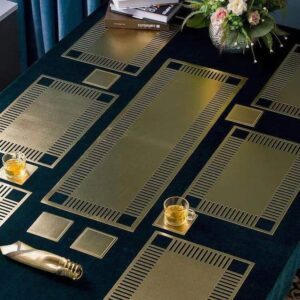 13pc Gold place mat set