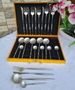 24pc Luxury vintage cutlery set -silver