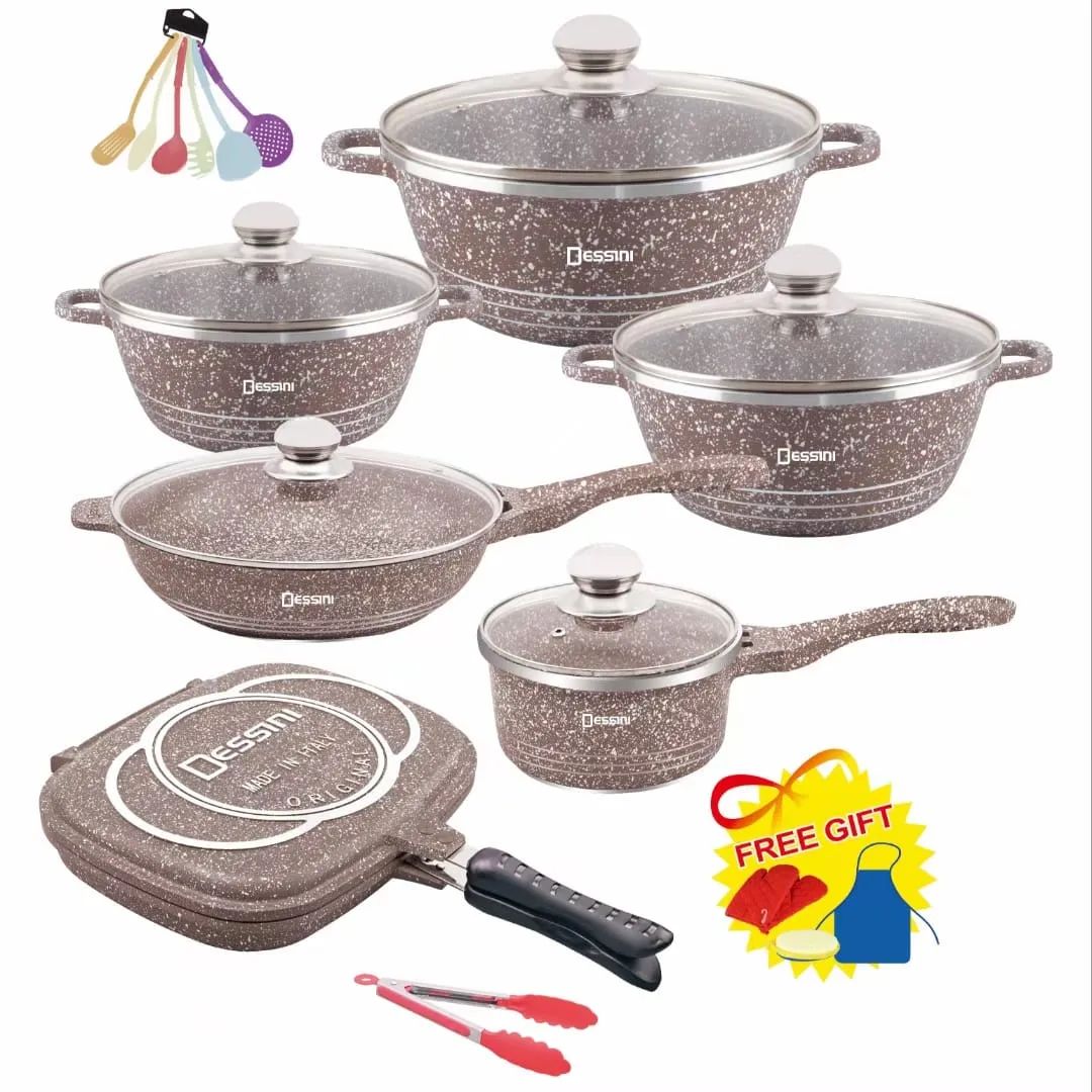 23pc dessini granite cookware set