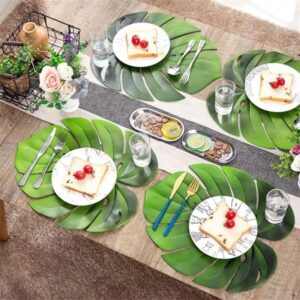 6pc Leaf place mat set