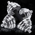 chrome Dumbbells -15kg pair