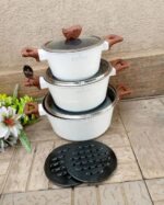 8pc Edenberg granite cookware set