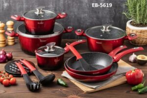 15pc edenberg granite cookware set 