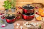 8pc Edenberg granite cookware set