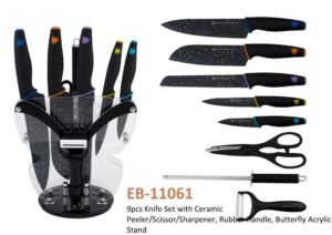 9pc edenberg knife set