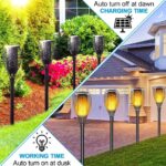 6pc LED Solar Flame