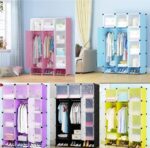 3 column plastic wardrobe
