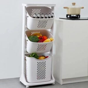 3 tier multipurpose storage trolley