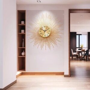 Sunburst wall clock