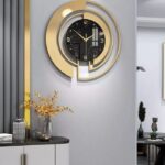 Gold wall clock