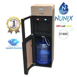 Hot and cold bottom load water dispenser