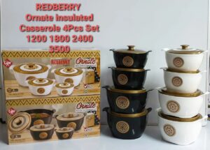 4pc ornate insulated hot pot set