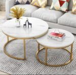 Marble Effect Nesting Table