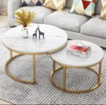 Marble effect nesting tables