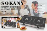 Double plate induction cooker