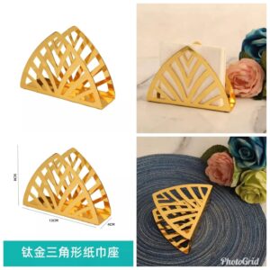 Gold serviette holder