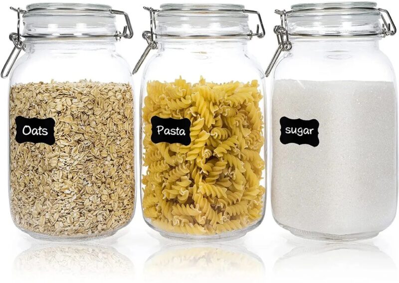 Airtight glass storage jar - Davivy Collections
