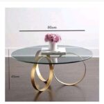 Round glass table