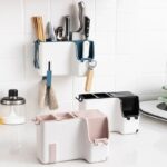 Multipurpose wall mounted cutlery holder
