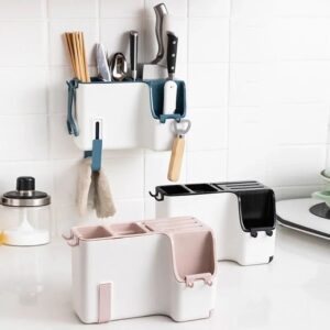 Multipurpose wall mounted cutlery holder