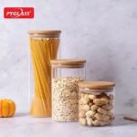 3pc airtight glass jar set