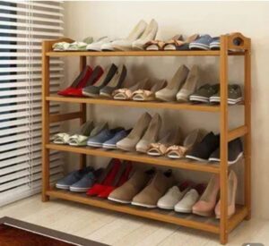 4 Layer Bamboo Shoe Rack