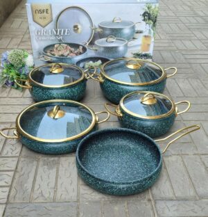 9pc Classy Granite Cookware Set