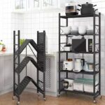 5 tier foldable kitchen rack
