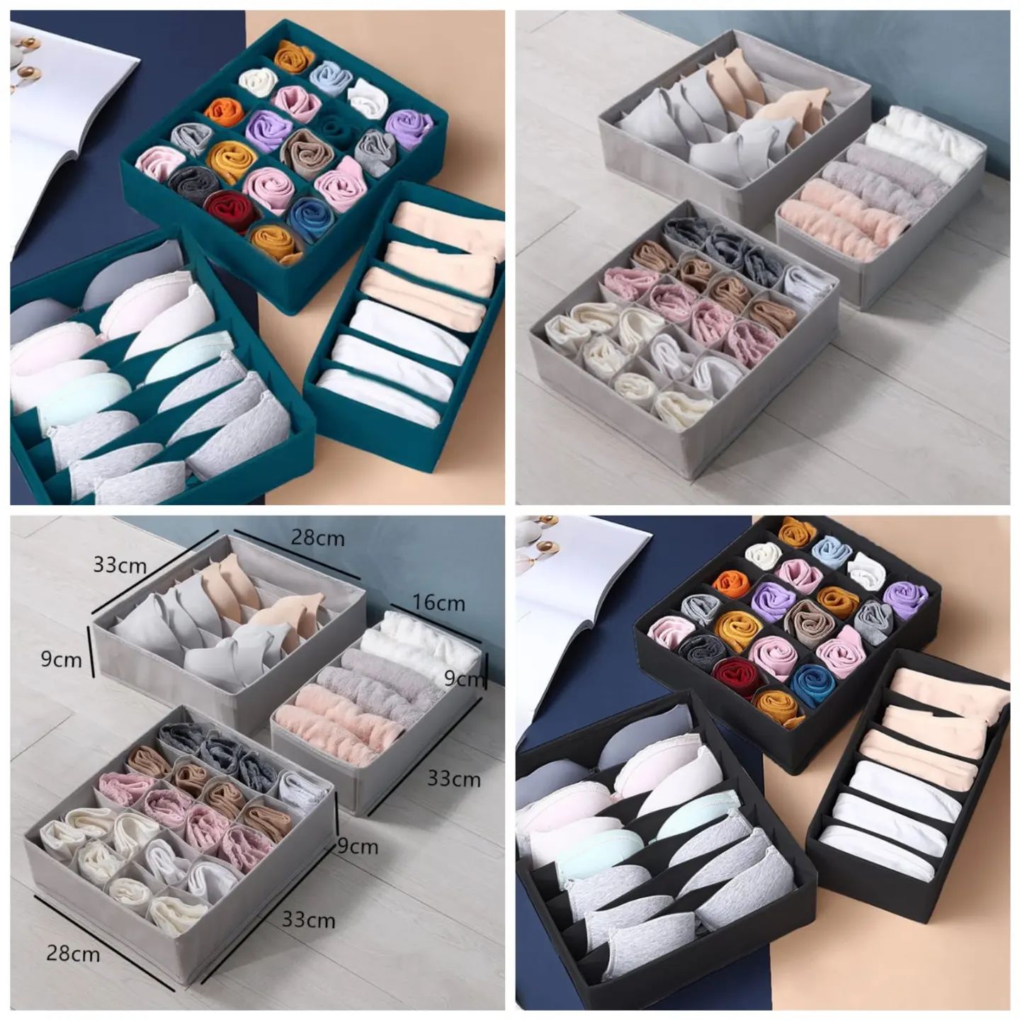 Garment Accessory Storage 3 pc Garment Organizer Set - Davivy Collections