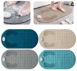 Bathroom Antislip Mats with Scrubber