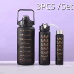 3pc Motivational Water Bottle Set
