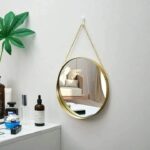 Decor mirror with chain strap