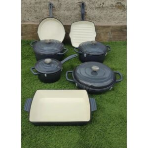 11pc Enamel Cast iron cookware set