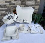 36pc white dinner set