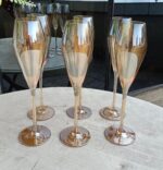 6pc champagne glass set