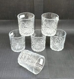 6pc whiskey glass set