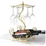 Gold wine holder