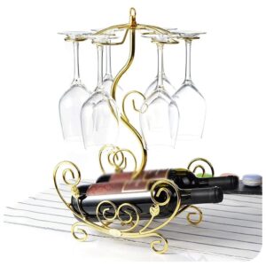 Gold wine holder
