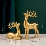 Gold deer decor