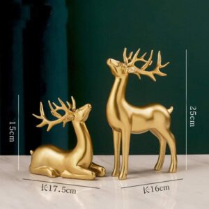 Gold deer decor