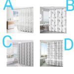 Shower curtain with hooks