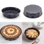 Wavy nonstick baking tin