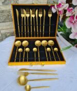 24pc Luxury vintage cutlery set – Gold