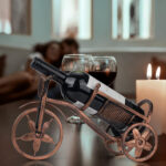 Bicycle wine bottle holder